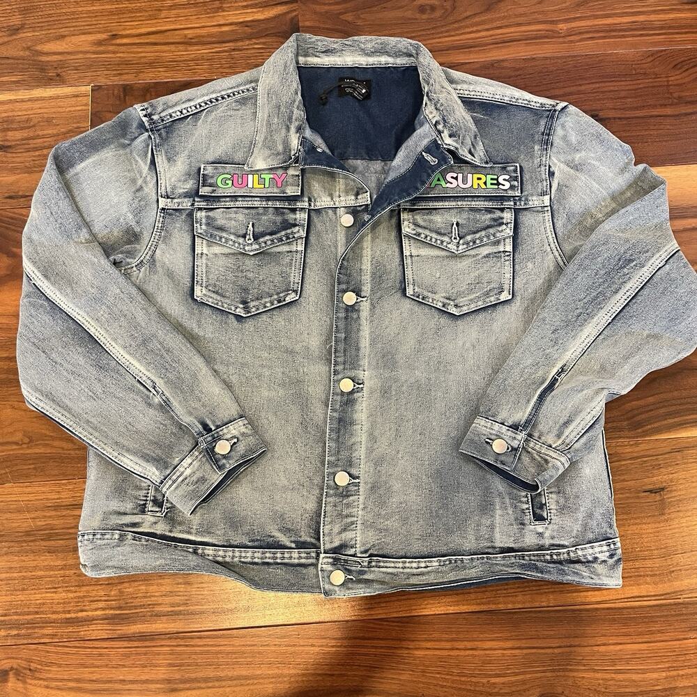 WeSC Denim Tucker Guilty Pleasures Jacket Unisex Size Men XL Women XXL